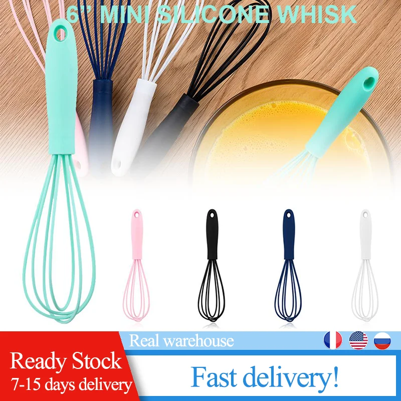 Кухонный силиконовый венчик нескользящий легко моющийся взбиватель для яиц