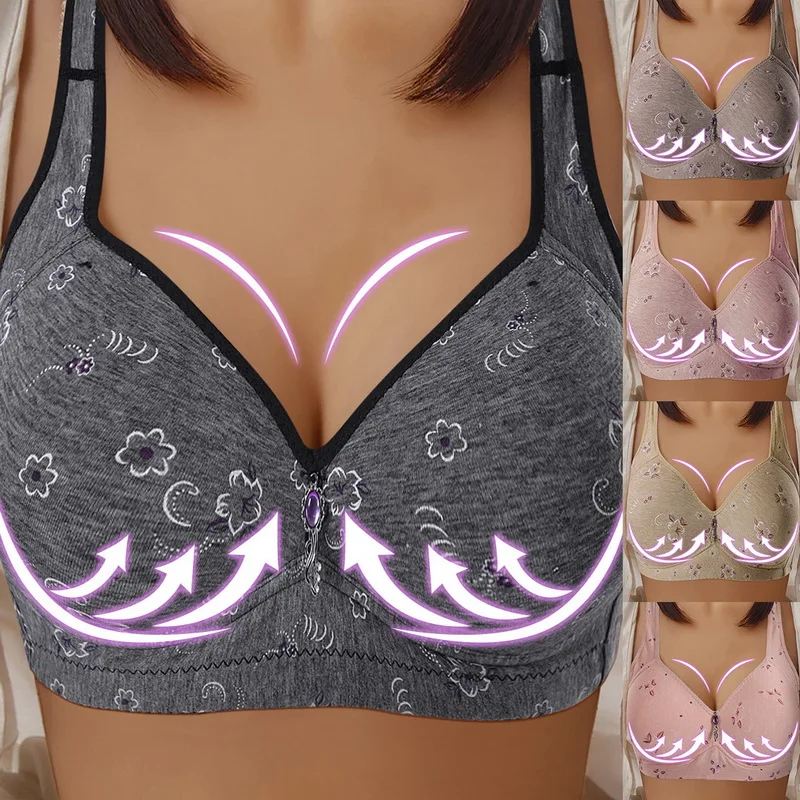 Plus Size 36 38 40 42 BC Cup Sexy Women Wire Free Bras Woman Sexy Lingerie Push Up underwear Wireless Lingerie Femmale Dropship