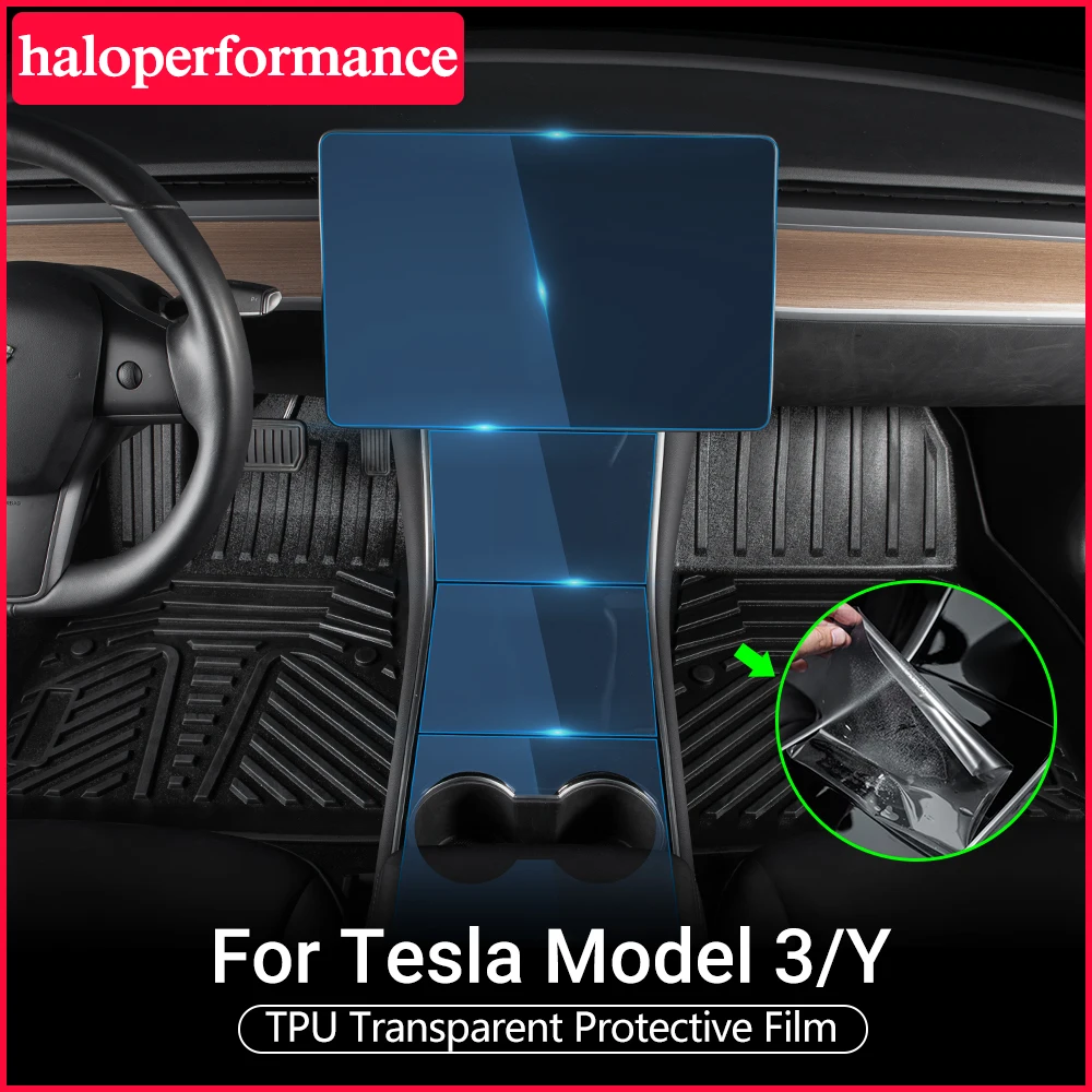 

Model3 Tesla Car Center Console Transparent Sticker For Tesla Model 3 Door Handle Windows Control Panel Model Three Accessories