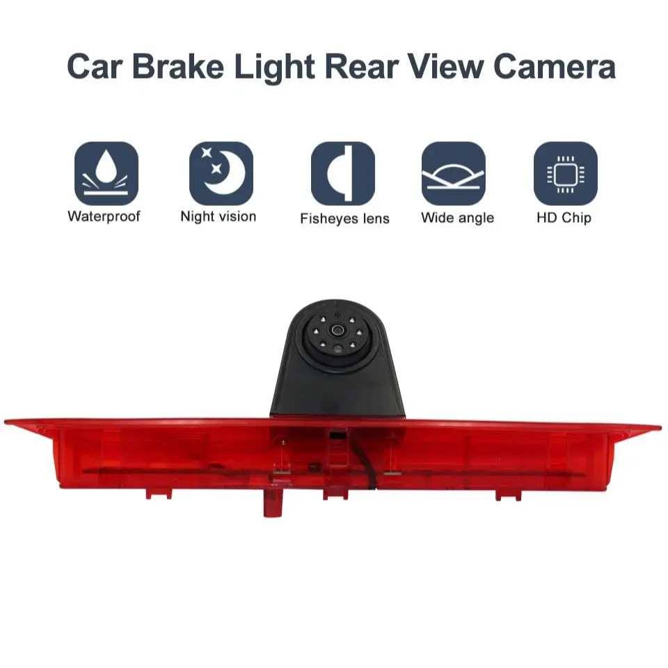 

SMARTOUR HD Car Rear View Camera Reverse Backup Paring Night Vision Brake Light For Ford Transit Custom 2013-2020 Waterproof