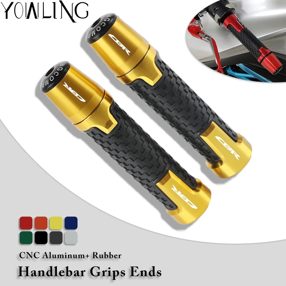 

7/8''22mm Universal Motorcycle CNC handlebar grip ends handle bar grips For HONDA CBR600 CBR 600 F2 F3 F4 F4i CBR900RR CBR1000RR