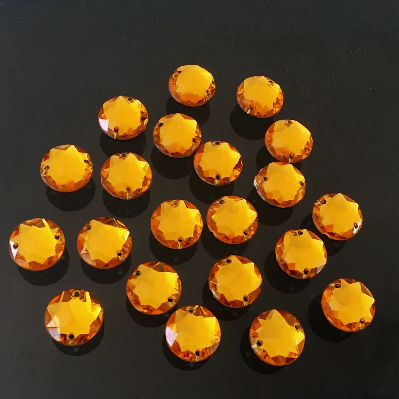 Diy500шт. Желтая Алмазная пуговица из акрила альбом для скрапбукинга с двойным
