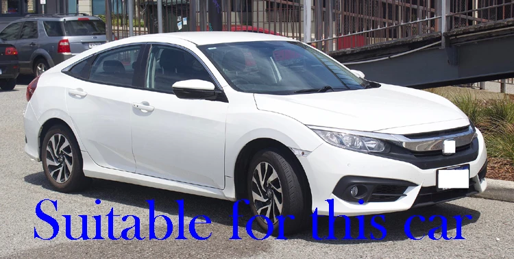 Для Honda Civic 10 2016 2017 2018 2019 пластиковый Наружный козырек вентиляционные оттенки