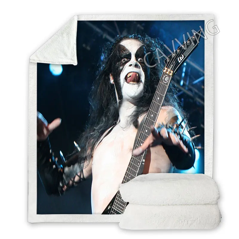 ABBATH Rock 3D Printed Sherpa Blanket Rectangle Textiles Fleece Wearable Throw for Sofa | Дом и сад