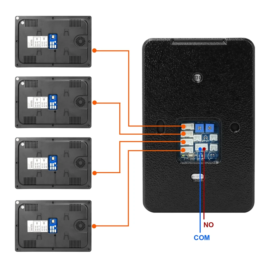 Anchencoky WiFi Video Intercom Doorbell 10 inch IP Wireless Monitor x4 1080P Video Doorbell Support ID Card Home Intercom System
