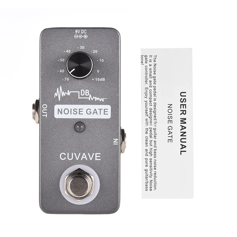 

CUVAVE NOISE GATE Noise Reduction Guitar Effect Pedal Zinc Alloy Shell True Bypass