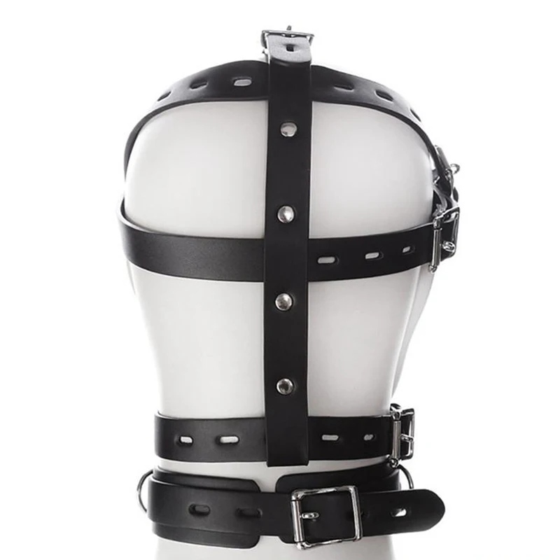 Секс-бондаж женская маска для рта с шариком кляп головной убор Фетиш-маска