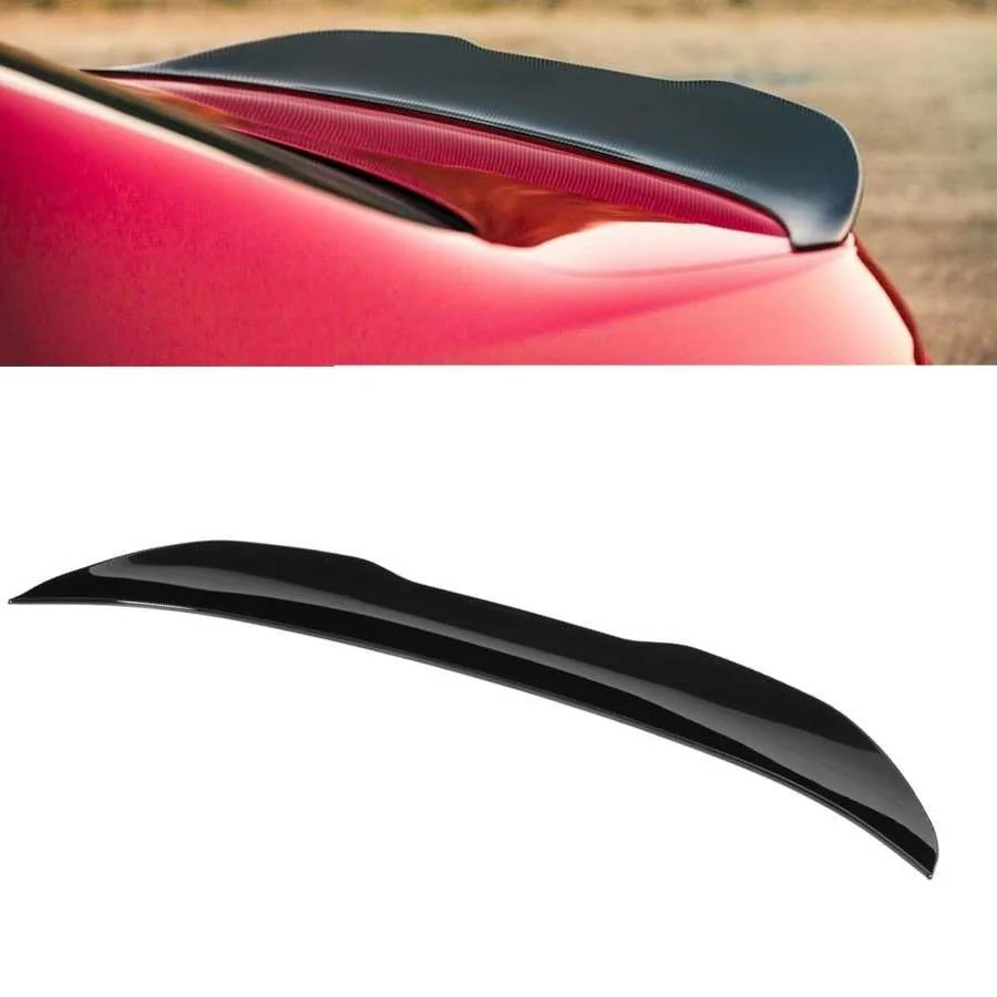 Глянцевая черная крышка багажника утиного ключа для спойлера в стиле PSM подходит