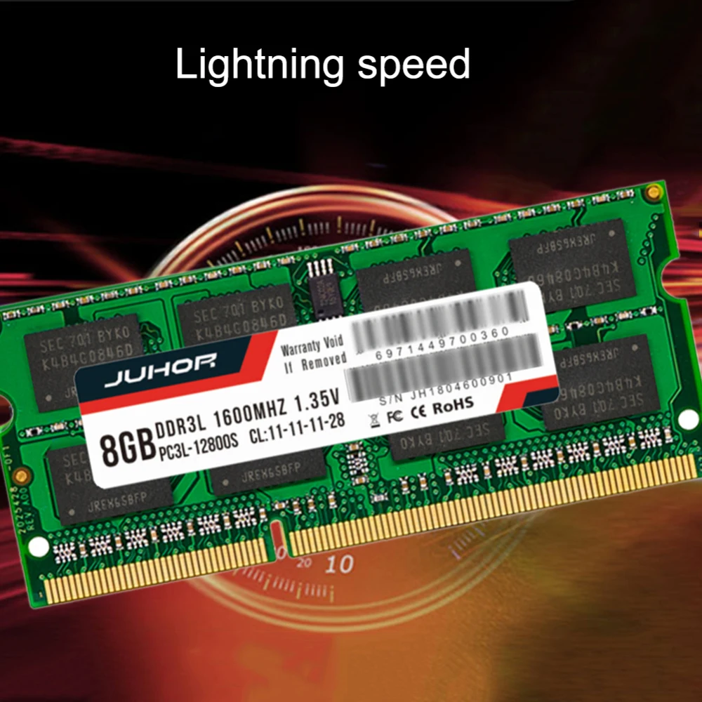 4ГБ/8ГБ DDR4 DDR3L 1600/2133/2400/2666МГц Интерфейс 260Pin Напряжение памяти 1.2В ОЗУ для ноутбука.