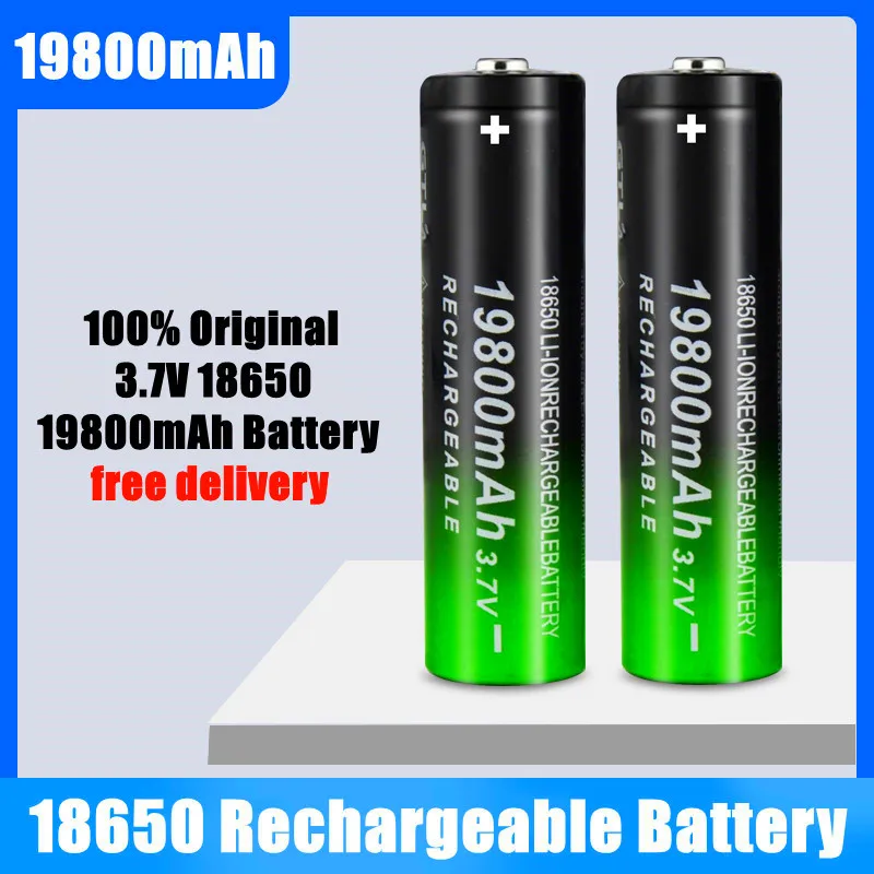 

2021new Fast Charging 18650 Battery High Quality 19800mah 3.7V 18650 Li Ion Battery Flashlight Charging Battery + Free Delivery