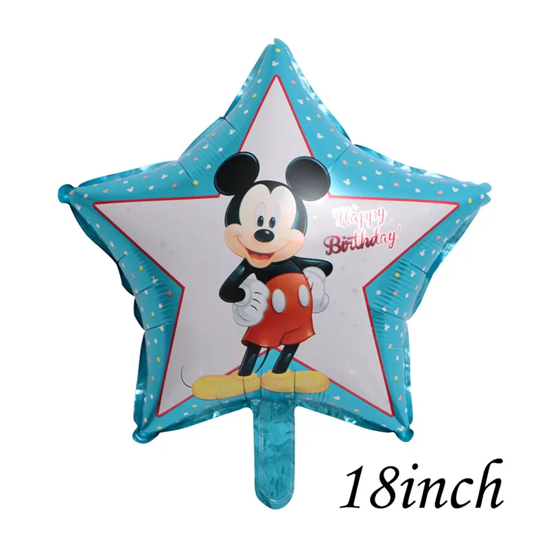 1pc 18inch 112 см гигантский Микки Минни Маус фольгированный шар мультфильм день рождения украшения дети ребенок душ вечерние игрушки - Цвет: 1pc 18inch