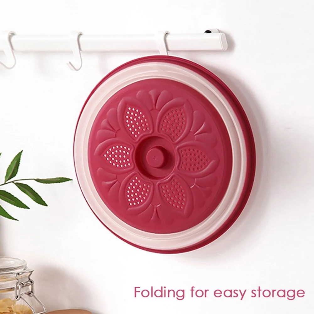 1 шт. Складная крышка из ПП + ТПР брызгозащищенная Крышка для микроволновой печи