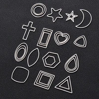 50pcs stainless steel earring components charms frame jewelry findings bezels for diy crafts earring necklace making accessories