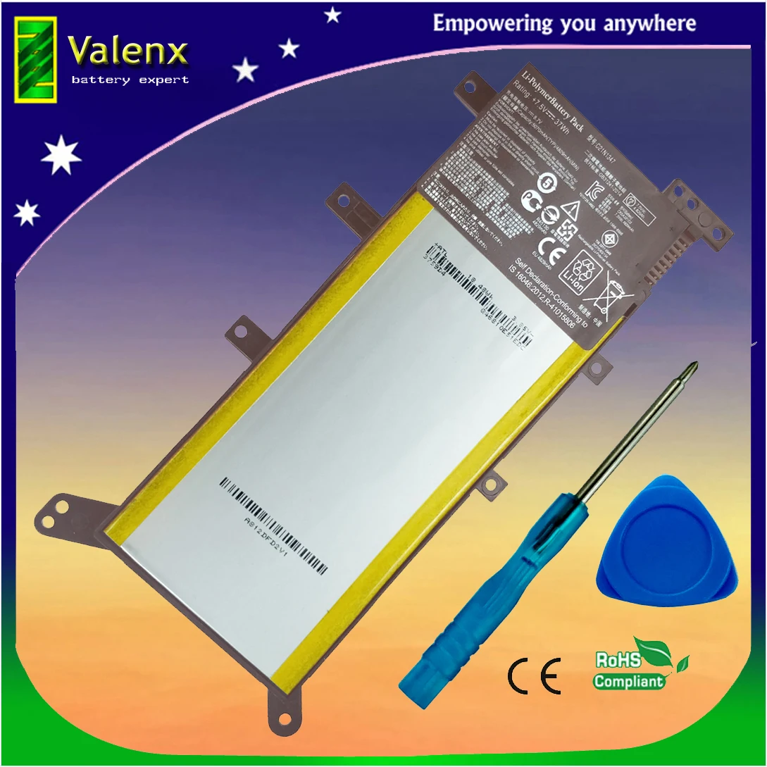 Аккумулятор C21N1347 7 5 для ноутбука ASUS в X555 X555L X555LD F555UA F555UB Y583LD F555UJ F555UF K555L 2ICP4/63/134 |
