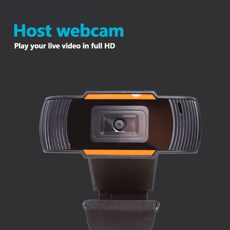 

H7JA 720P Streaming High Definition Webcam Built-in Mic USB Desktop Free Drive Web Camera for Gamer Facebook YouTube Streamer