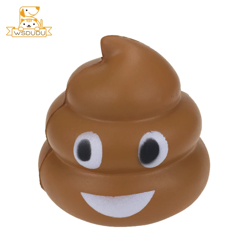 Smile Poop мультфильм мягкие игрушки забавная наклейка для лица и милые сжимаемые