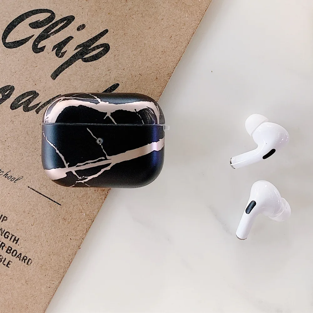 Новинка чехол Netarlier для беспроводных Bluetooth наушников Apple AirPods Pro розовый золотой
