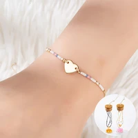 yada adjustable love heart charm couple braceletsbangles for women friendship jewelry bracelets with drift bottle bt210043
