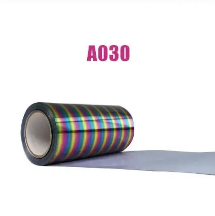 

Free shipping 1 roll 25cmx25m hologram Heat Transfer Vinyl Rainbow Iron on Film HTV T-shirt DIY