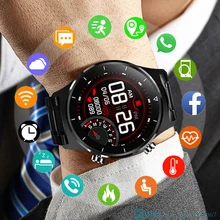 Top 2021 Smart Watch Men Male Smartwatch Electronics Smart Clock For Android IOS Fitness Tracker New Touch Business Smart-watch