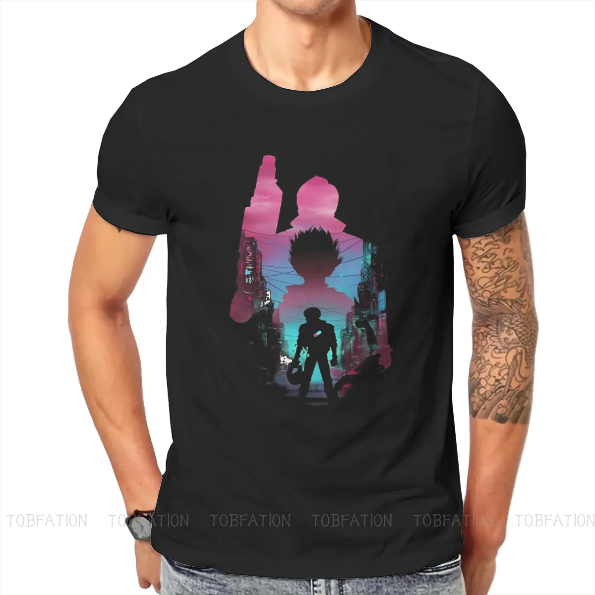 

Akira 80s Japanese Manga Film Neo Tokyo Classic Tshirt Plus Size Graphic T Shirt Punk Hot Sale 100% Cotton Ofertas Men's Tshirts
