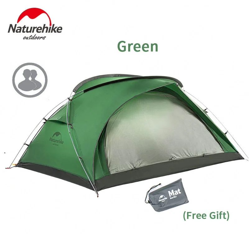 Палатка Naturehike Bear UL2 для кемпинга сверхлегкая большая 2 человека 20D нейлоновая