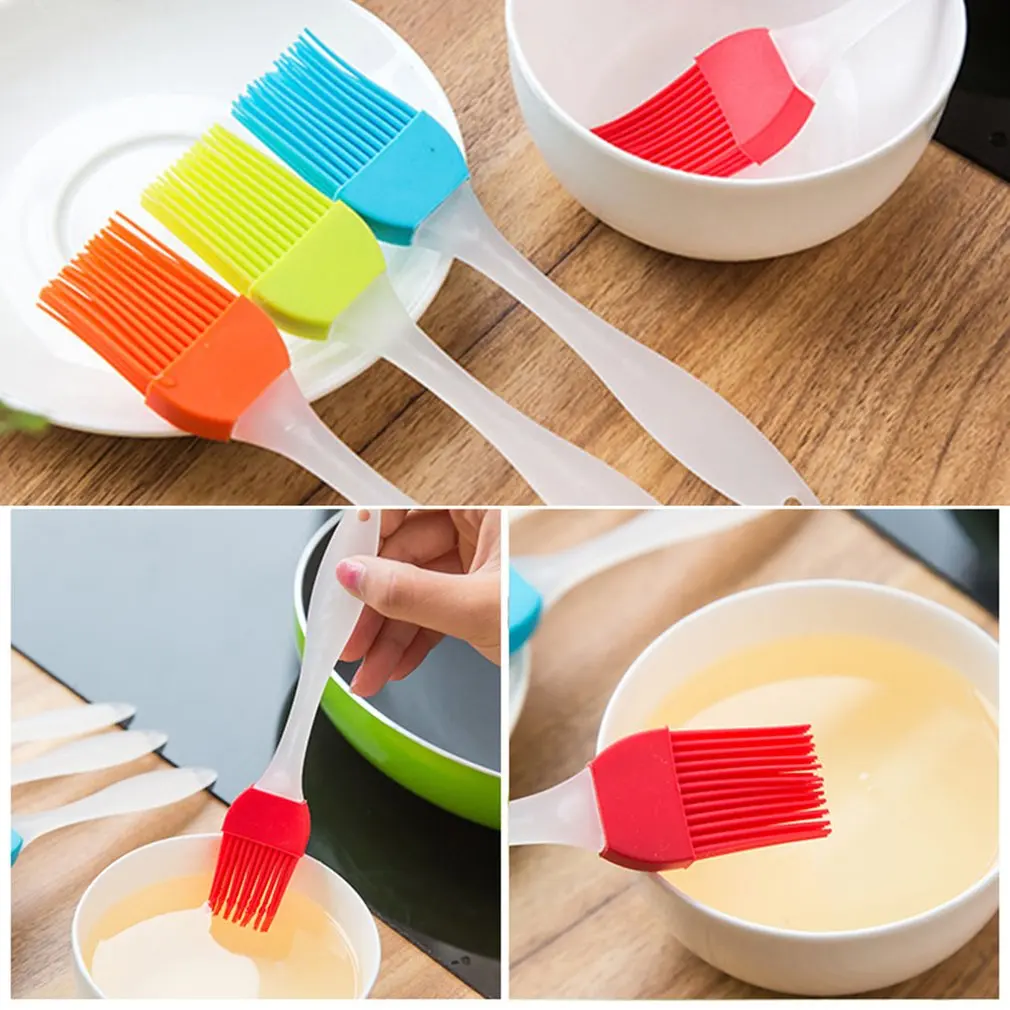 Easy To Clean Soft Silicone Baking Bakeware Bread Cook Pastry Oil Cream BBQ Tools Basting Brush Kitchen Utensils |