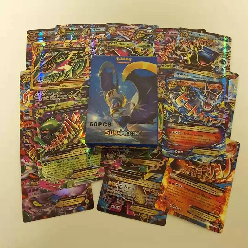 20 мегапикселей + 40GX французская версия карт Pokemon Ptcg 60 шт. в коробке коллекционная