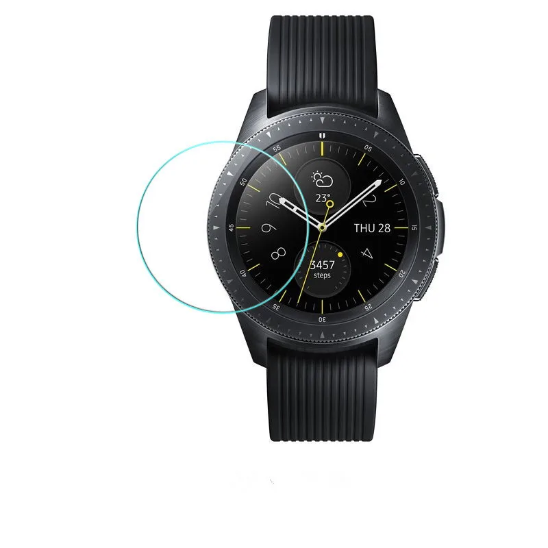 2pcs 2 шт 9H против царапин Закаленное стекло для samsung Galaxy Watch 46 мм 42 мм Защитная пленка для экрана - Color: 2pcs