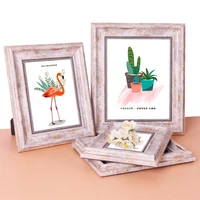 pink retro photo frame environmental protection photo wall ornaments plastic material home desktop decoration 6 7 8 10 inches