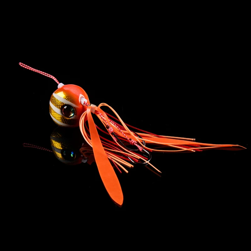 Lurekiller японский Новый светящийся резиновый джиг-слайдер для джигинга свинцовая