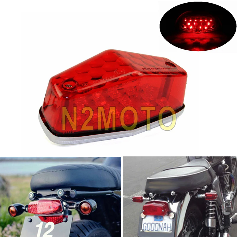 Мотоцикл 12 В LED Emark Lucas 564 стиль задний фонарь тормоза универсальный для BSA Bonneville Cafe