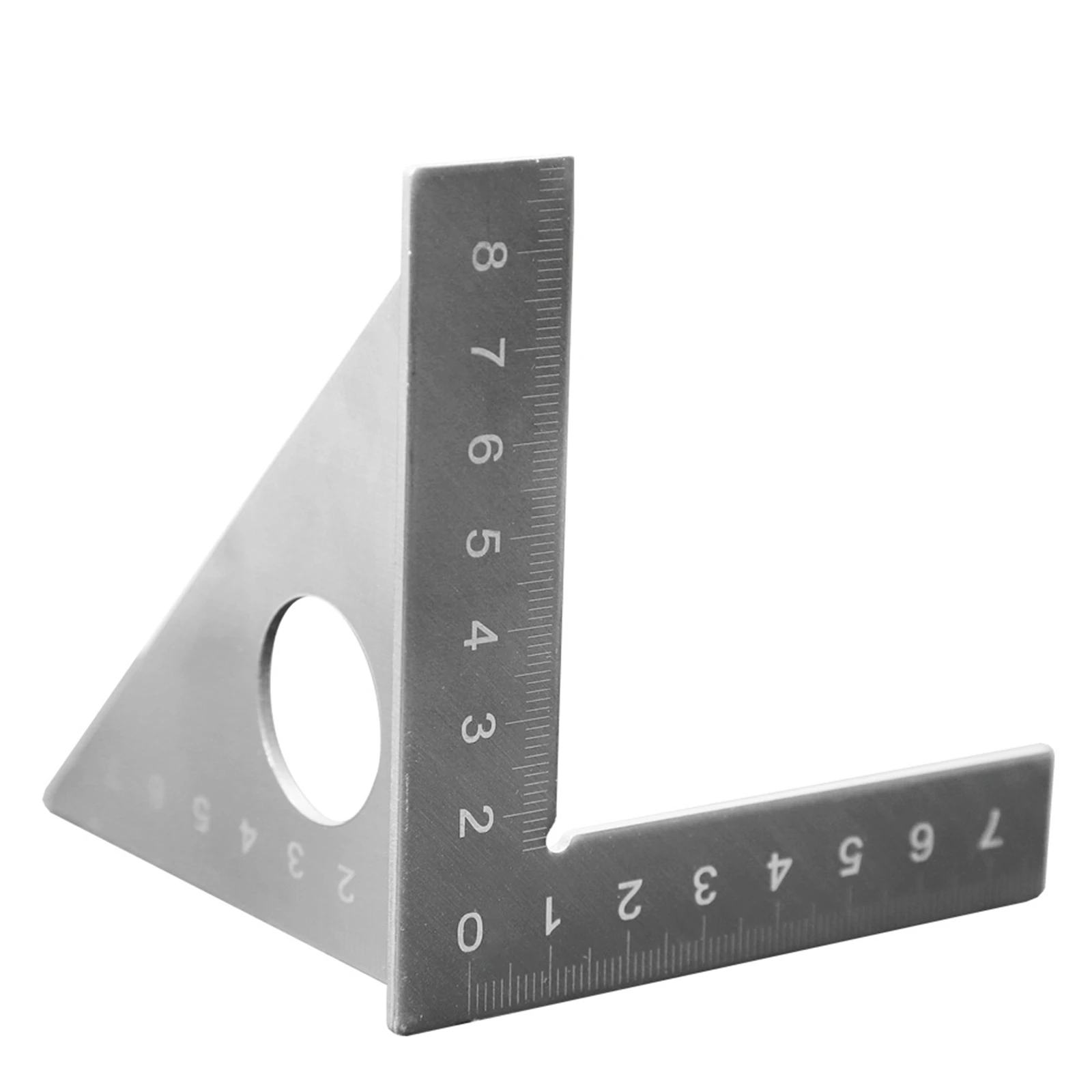 

Measure Ruler 3D Scale Multifunctional Woodworking Tools 88x88x88mm Stainless Steel Silver Square 45/90 Degree Angles Line Ruler