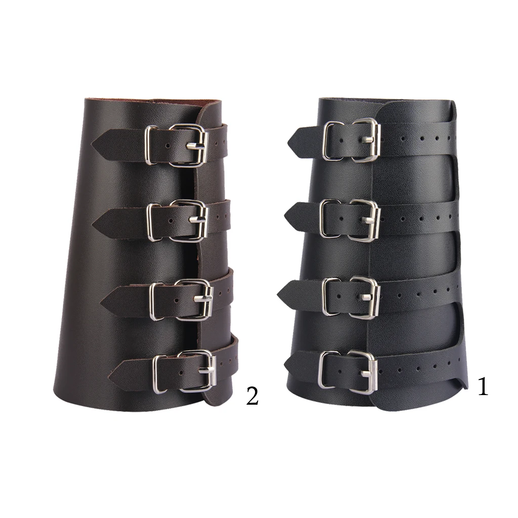 

4 Layer Wide Belt Wrap Pu Leather Wristband Cuff Bracelet Bangle Adjustable