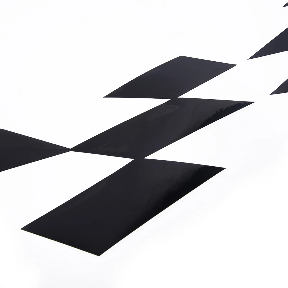 

PVC Car 200*25cm Stickers DIY Graphic Vinyl Decal Waterproof Black Side