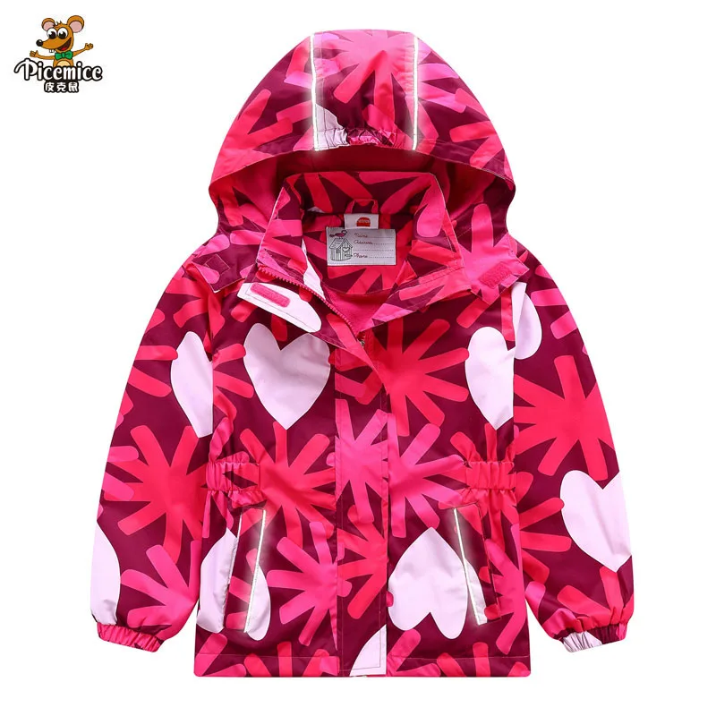 

Waterproof Girl Jacket 2021 Autumn Winter Girls Polar Fleece Coats Children Jackets Double-deck Kid Sport Hooded