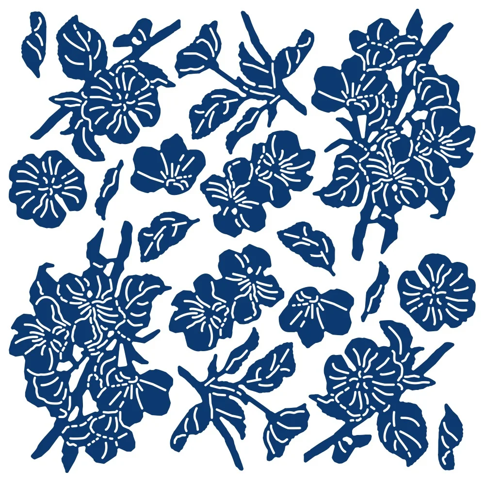 

Newest Diy Gift Card Apple Blossom Accent Metal Cutting Dies Set Decoration Scrapbook Paper Craft Knife Mold Blade Punch Stencil
