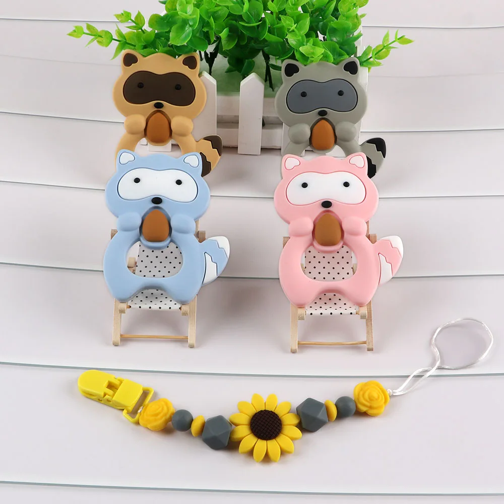 Kovict-mordedor de silicona para beb&eacute;, collar de chupete, accesorios masticables, juguetes de enfermer&iacute;a, 5/10 piezas-0