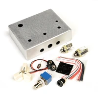 landtone 1590bb aluminum metal stomp box case enclosure with 3pdt foot switch and more guitar pedal kit pre drilled ph2