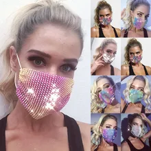 Лицевая маска с блестками для защиты от пыли и смога респиратор