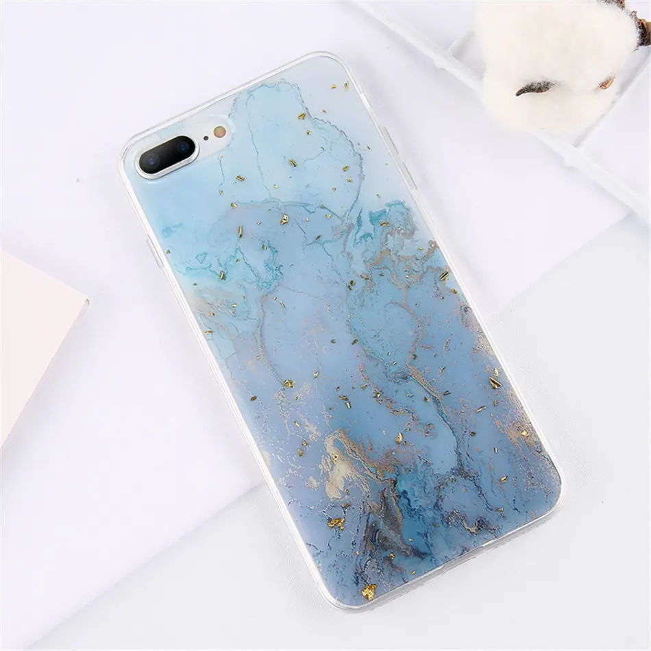 Lovebay Золотая фольга Bling marble для iPhone 11 Pro Max X XS Max XR чехол для телефона мягкий ТПУ чехол для iPhone 7 8 6 6s Plus блестящий чехол