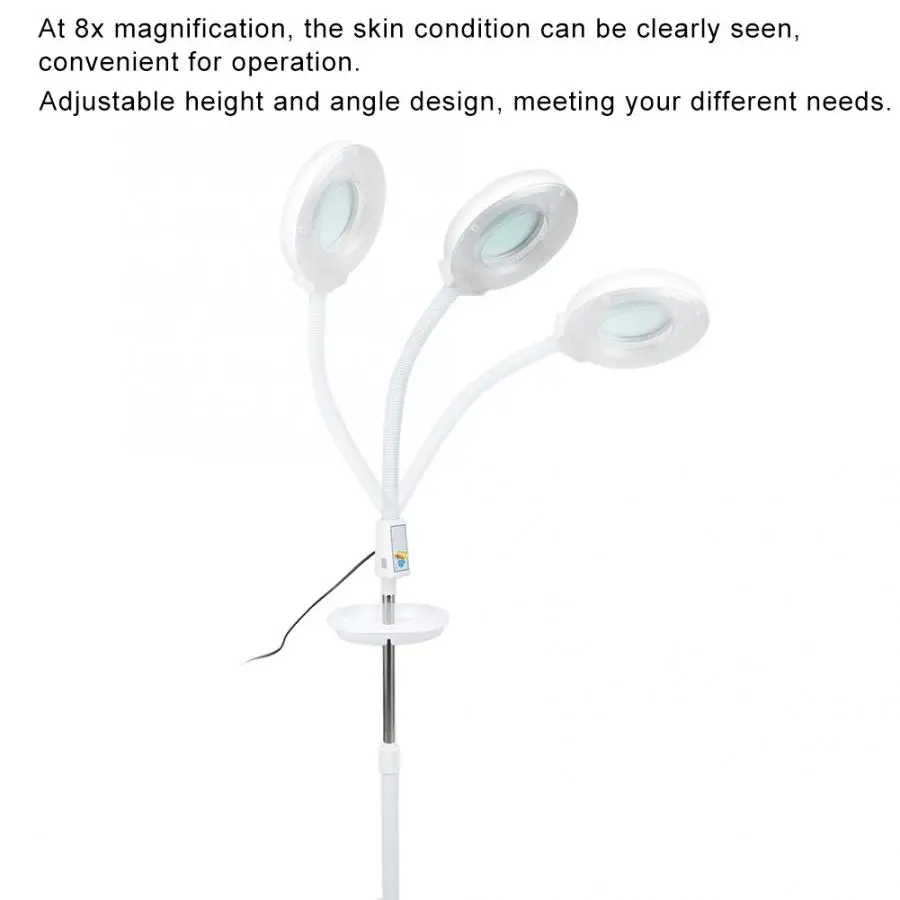8X светодиодный увеличительный торшер лампа для татуировки с лотком вилка AU 110 В 220