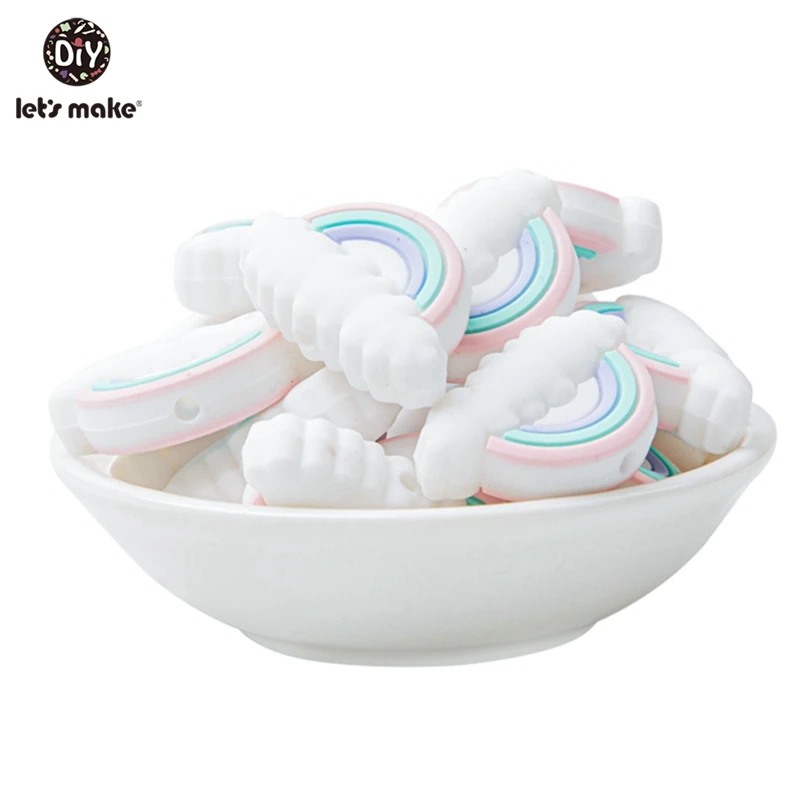 

Бусины силиконовые для новорожденных, 50 шт., в подарок