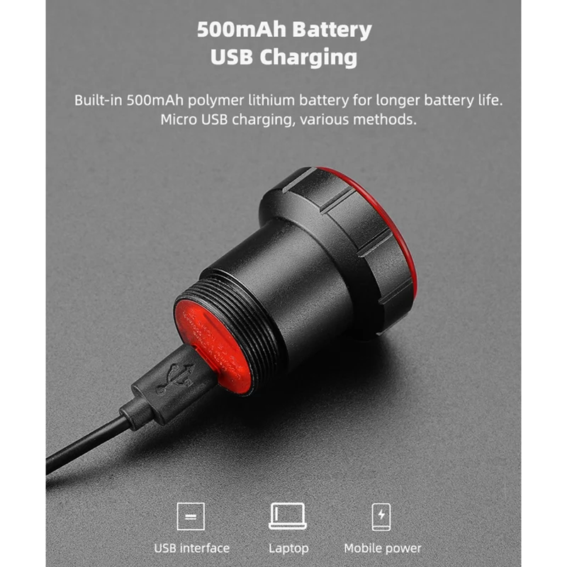 

Bicycle Brake Sensing Taillight Road Bike Mountain Bike Led Cycling Tail Light USB Charging Taillamp Warning Light