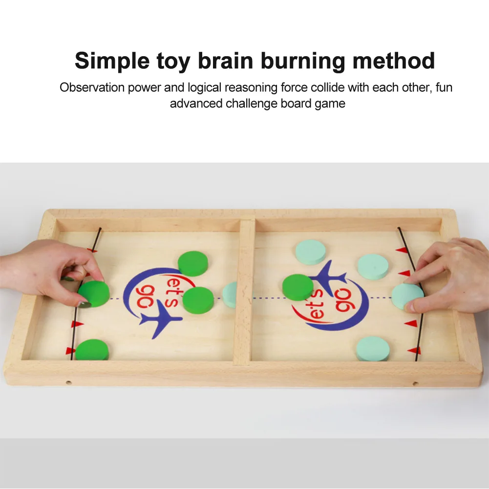 

Desktop Battle Gift Fast Sling Family Fun Puck Toy Set Board Game Pine Ice Hockey Table Catapult Chess Checkerboard