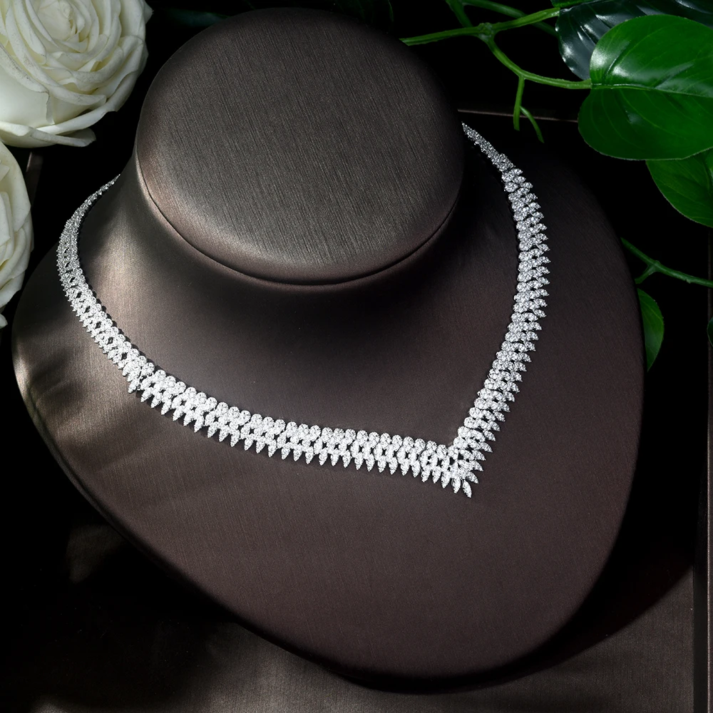 Набор украшений HIBRIDE с блестящим кубическим цирконием Дубай 2019 женский свадебный