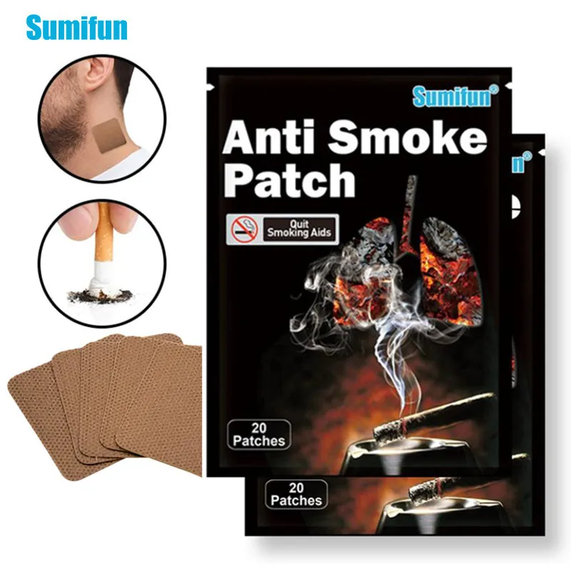 

Sumifun 60/80/100Pcs Natural Ingredient Anti Smoke Patch Stop Quit Smoking Cessation Chinese Herbal Medical Plaster Health Care