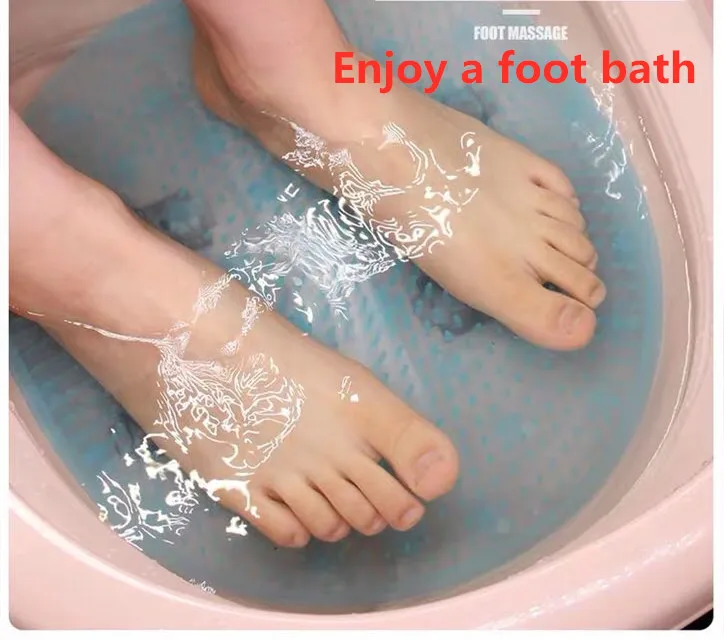 Силиконовая Массажная щетка для ванной подушка мытья ленивых ног средство