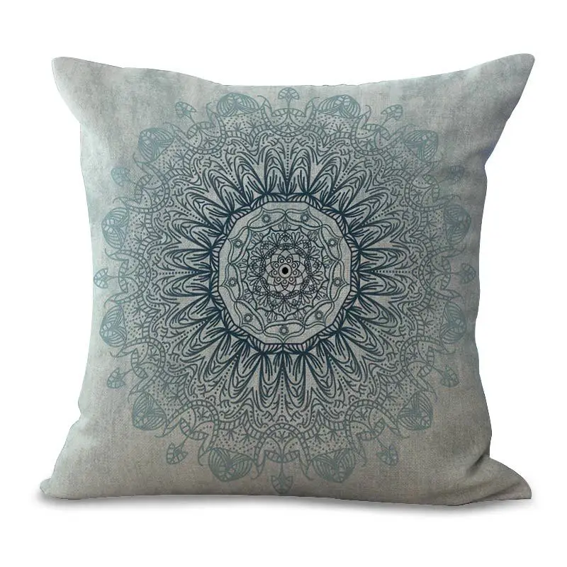 Mandala Flower Bohemia cushion cover 45*45 sofa cushions office car Pillow cases Polyester home decor pillow covers kd-0006 | Дом и сад
