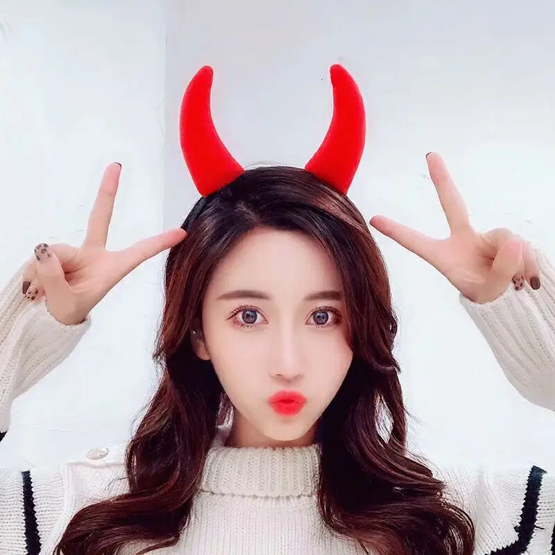

Clown Devil Horn Headband Hat Hair Hoop Gift Animal Cosplay Party Headwear home decor wedding birthday